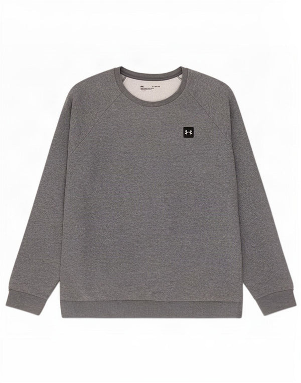 Under Armour Sweat-shirt coupe ample pour homme XL Gris Coton