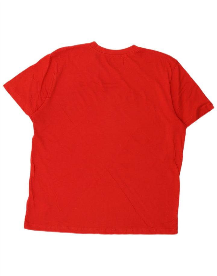 Kappa T-Shirt Homme Haut Large Rouge Coton