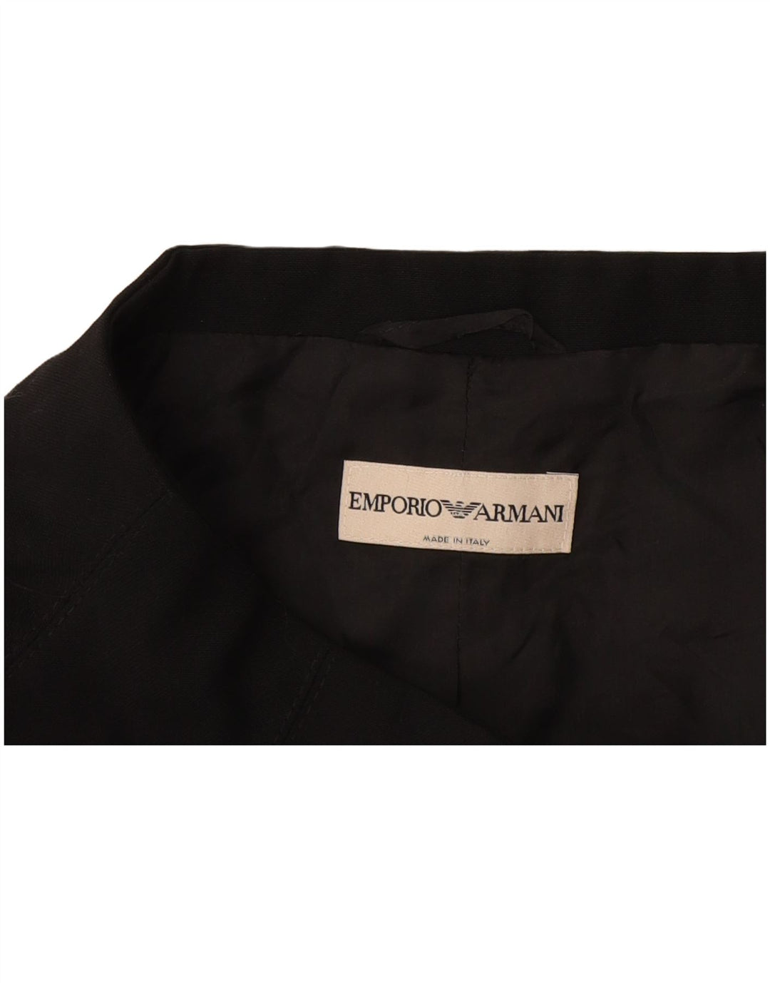 Emporio Armani Veste blazer à 3 boutons pour femme UK 4 XS Noir