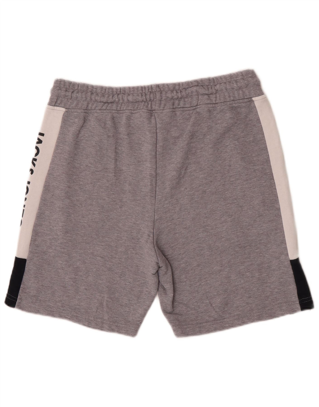 Jack & Jones Short de Sport Graphique Homme Gris Moyen Coton Colorblock