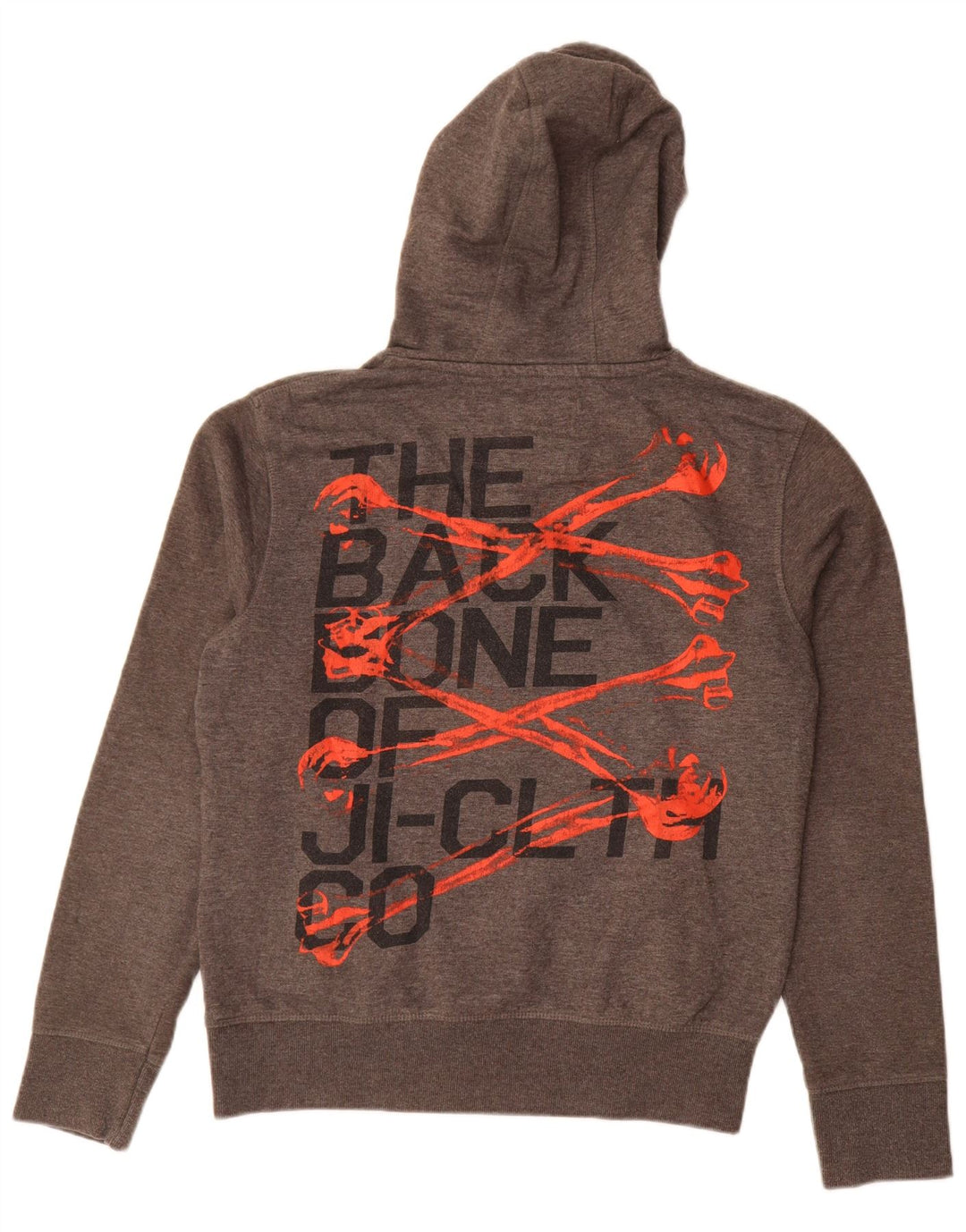 Jack & Jones Pull à Capuche Graphique Homme Gris Moyen Coton