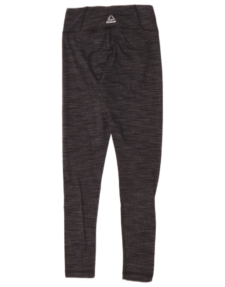 Reebok Leggings Femme UK 4/6 XS Gris Moucheté