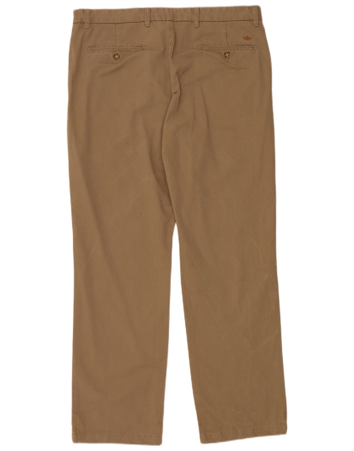 DOCKERS Pantalon Chino Droit Homme W38 L34 Beige Coton