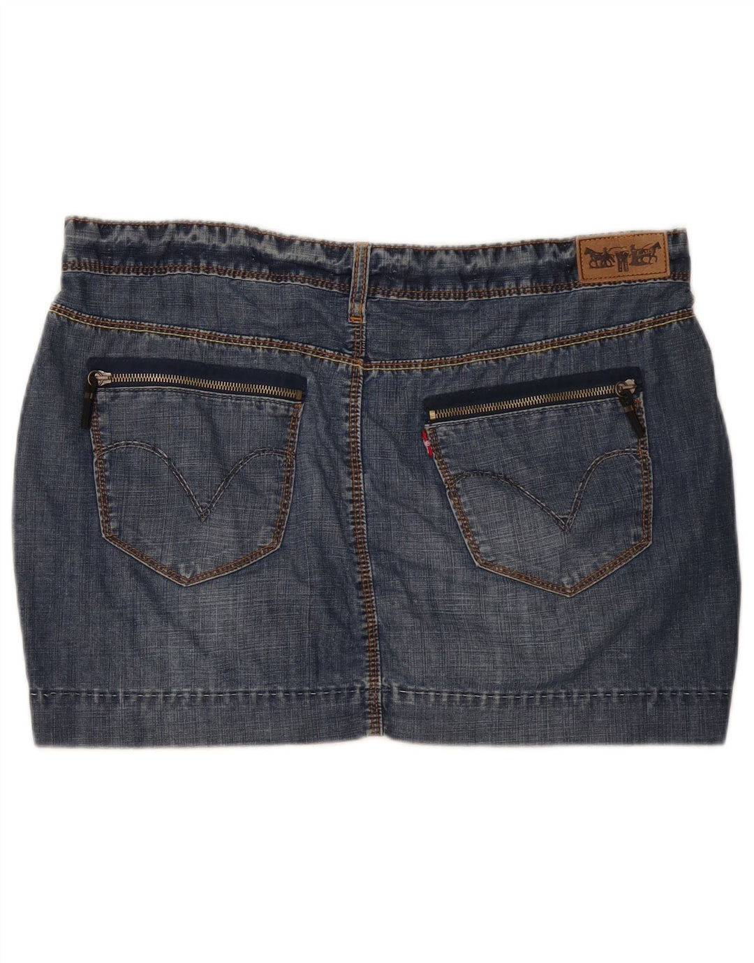 Levi's Mini Jupe En Jean Femme W38 XL Bleu