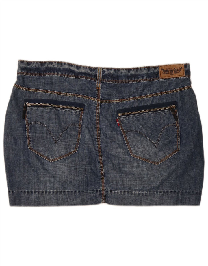 Levi's Mini Jupe En Jean Femme W38 XL Bleu
