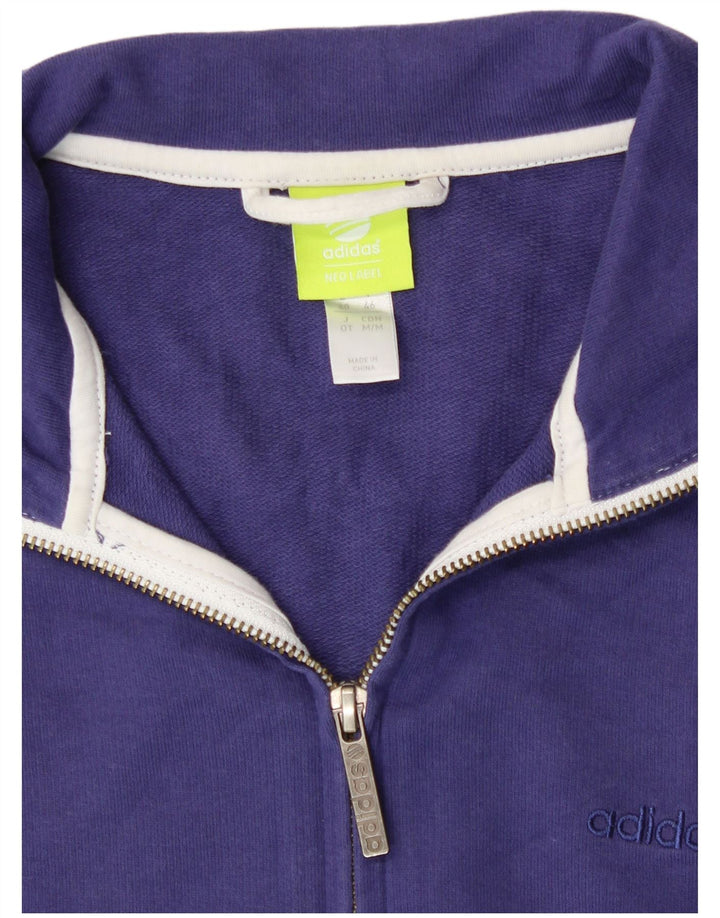 Adidas Neo Label Survêtement Top Veste UK 14 Bleu Moyen Coton