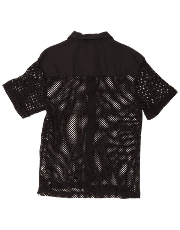 Chemise À Manches Courtes Homme Zara Homme Noir Moyen Coton