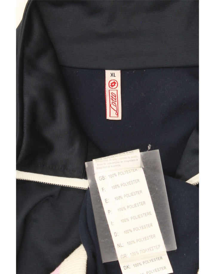 Lotto Veste de survêtement pour femme UK 18 XL Bleu marine Colorblock Polyester