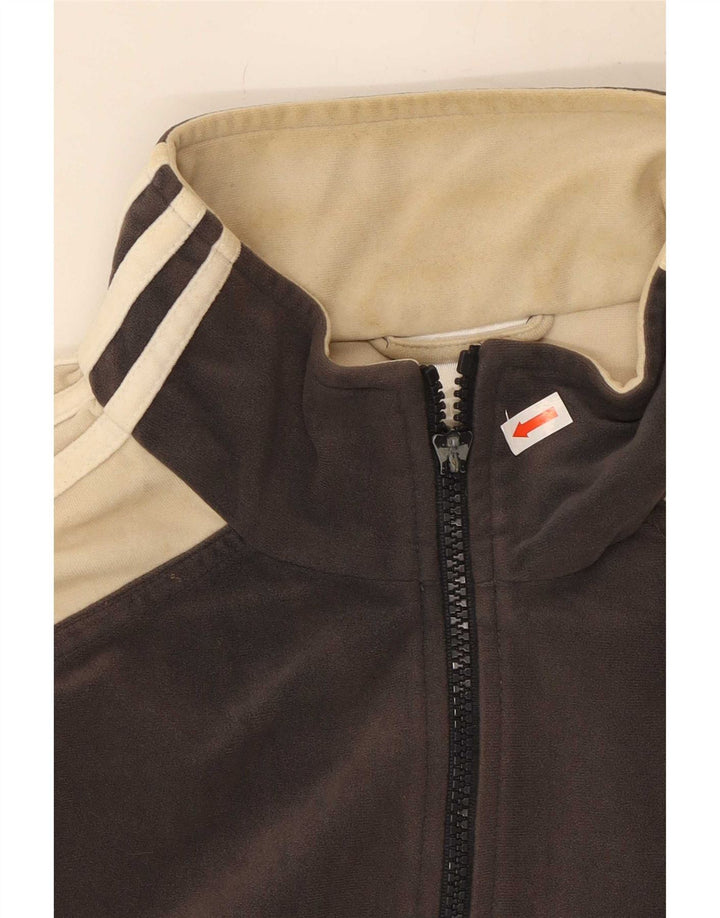 Adidas Veste de survêtement pour homme UK 38/40 Gris moyen Colourblock Polyester