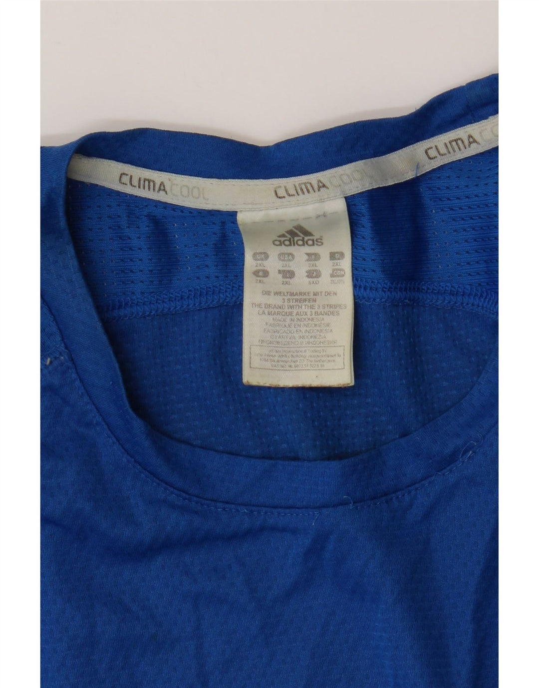 Adidas Hommes Climacool T-Shirt Top 2XL Bleu Polyester