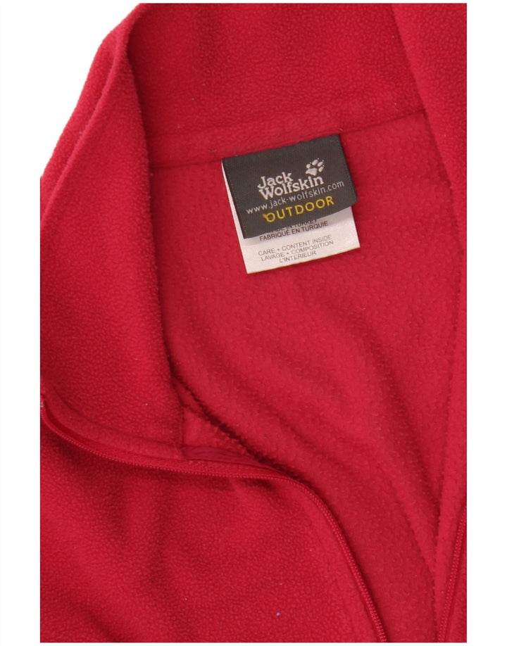 Jack Wolfskin Pull polaire à col zippé pour femme UK 12/14 Rose moyen Polyester