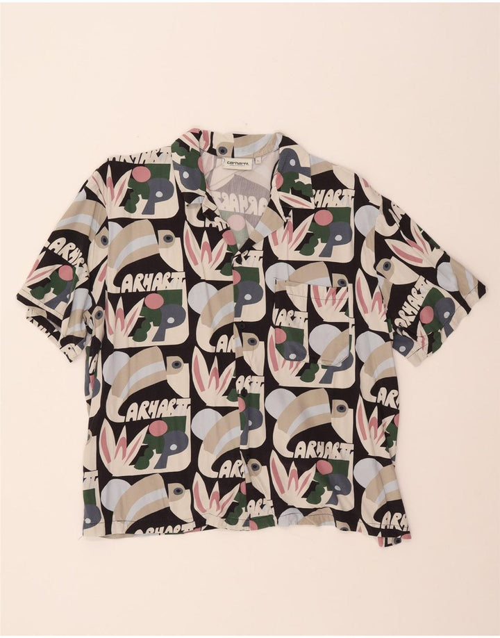 CARHARTT Chemise graphique à manches courtes pour hommes grand patchwork multicolore