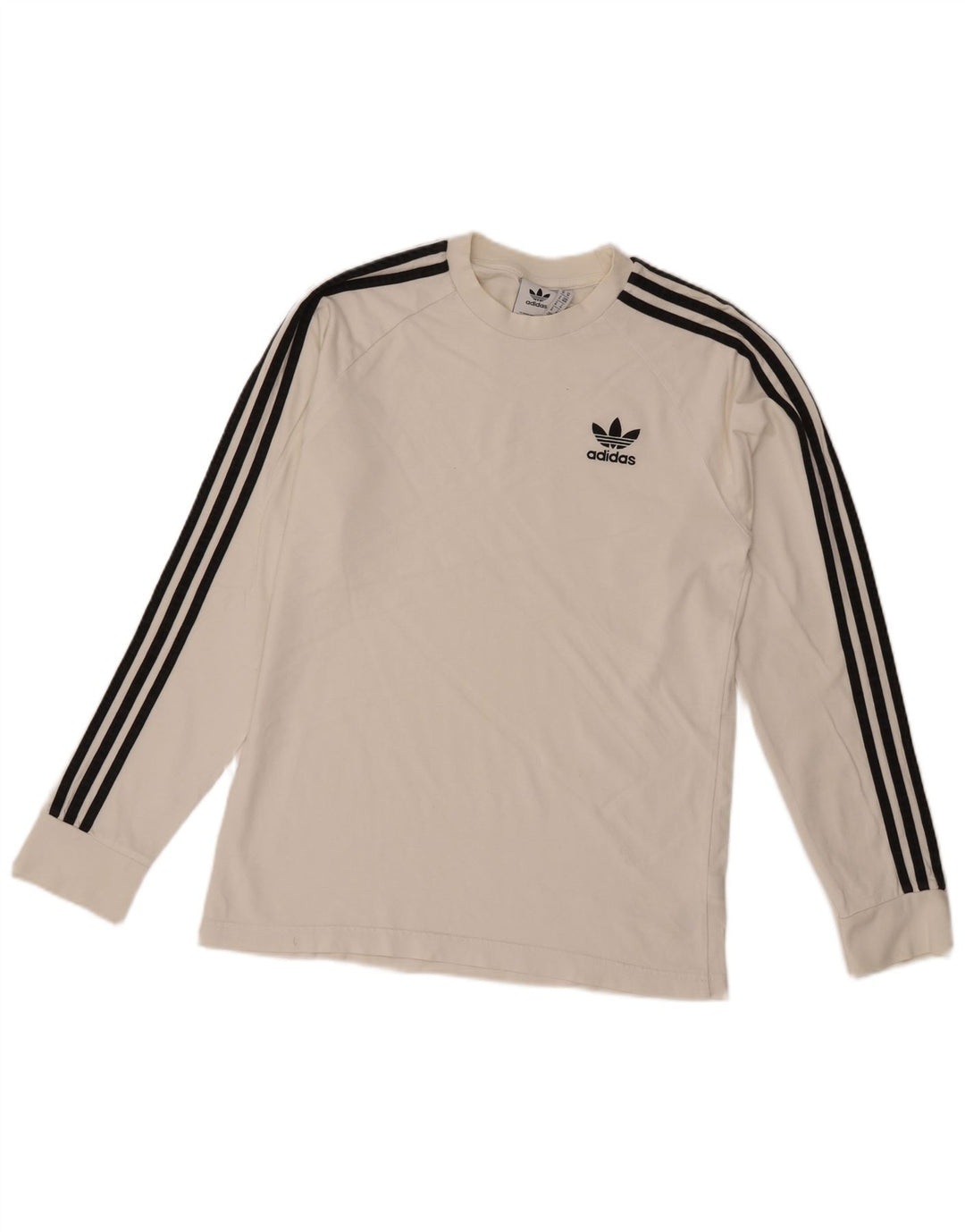 Adidas Haut à manches longues pour homme en coton blanc moyen