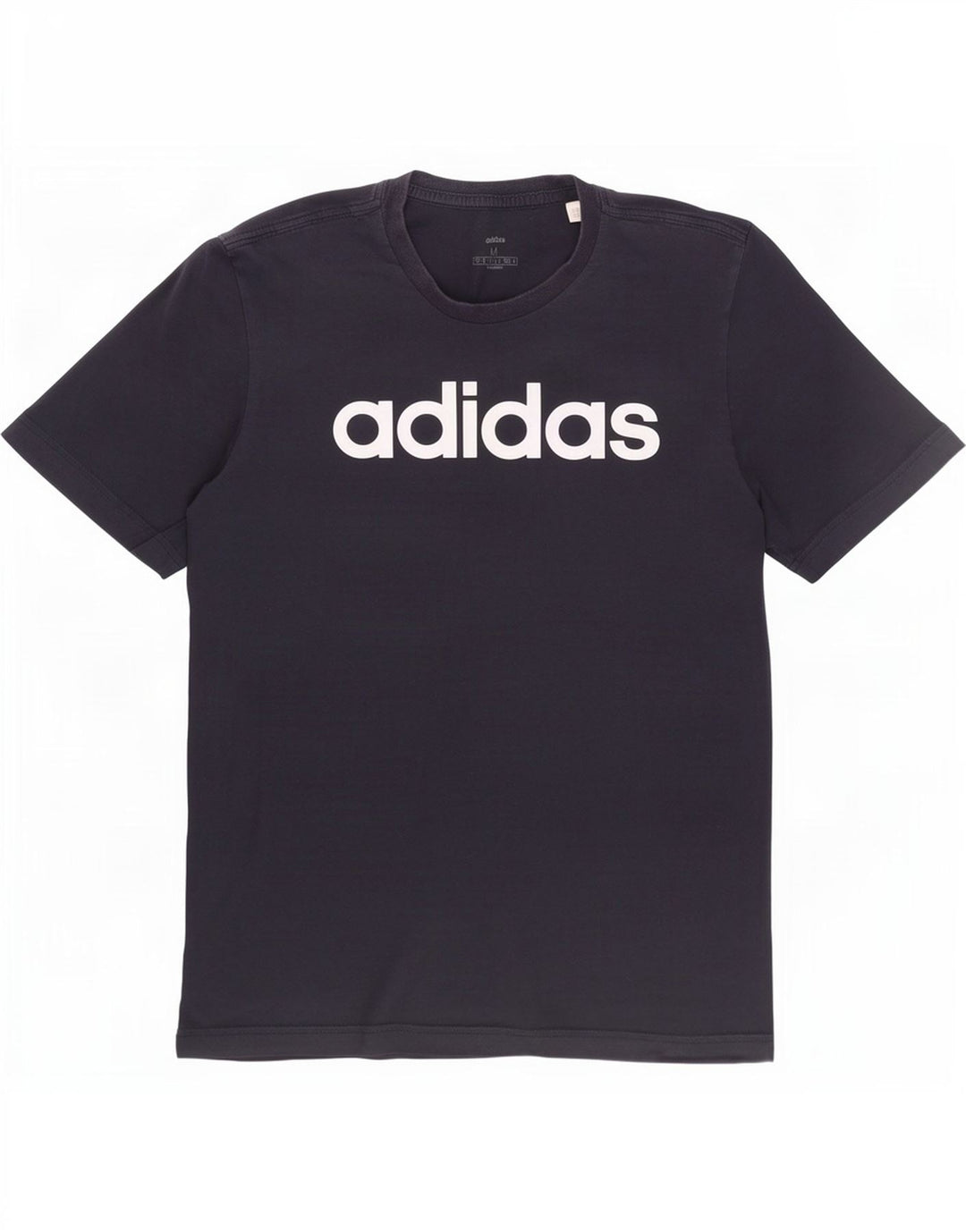 Adidas T-Shirt Graphique Homme Bleu Marine Moyen Coton