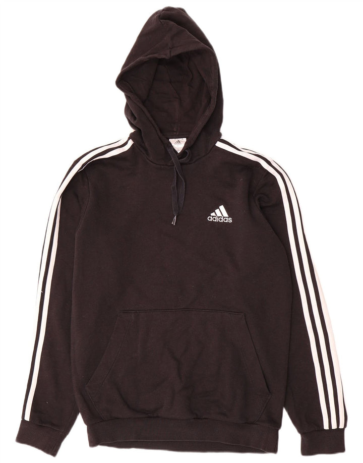 Adidas Pull à capuche pour homme Petit Noir Polyester