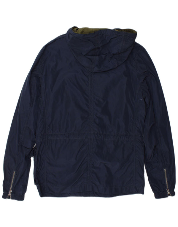 Wrangler Veste utilitaire à capuche pour homme UK 36 Small Bleu marine Polyester