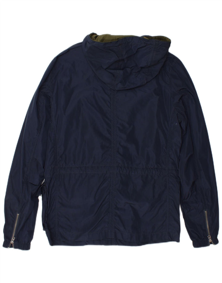 Wrangler Veste utilitaire à capuche pour homme UK 36 Small Bleu marine Polyester