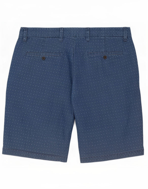 Gap Mens Chino Shorts W30 Medium Navy Blue Spotted Cotton