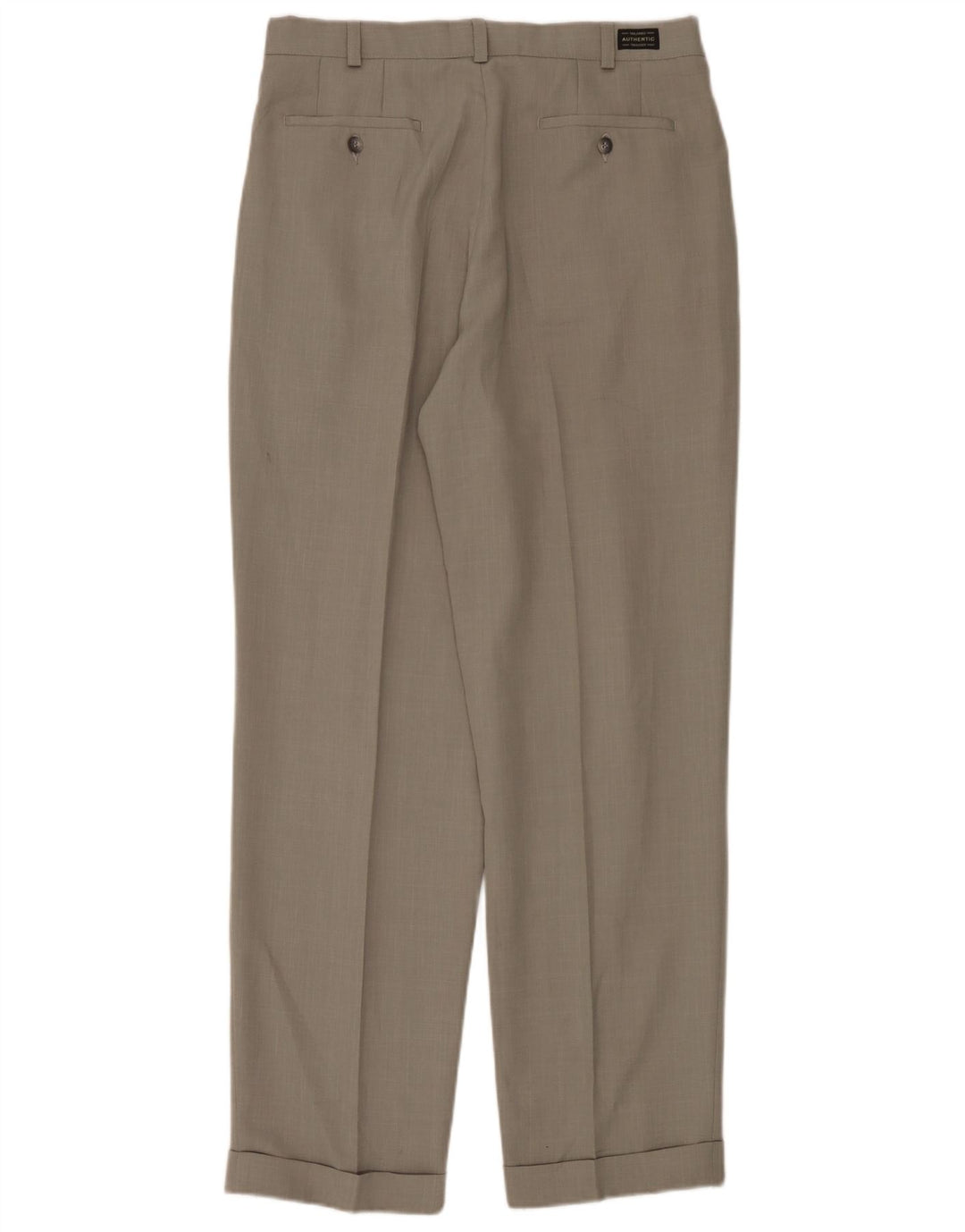 Marks & Spencer Pantalon décontracté pour homme W34 L33 Vert Polyester