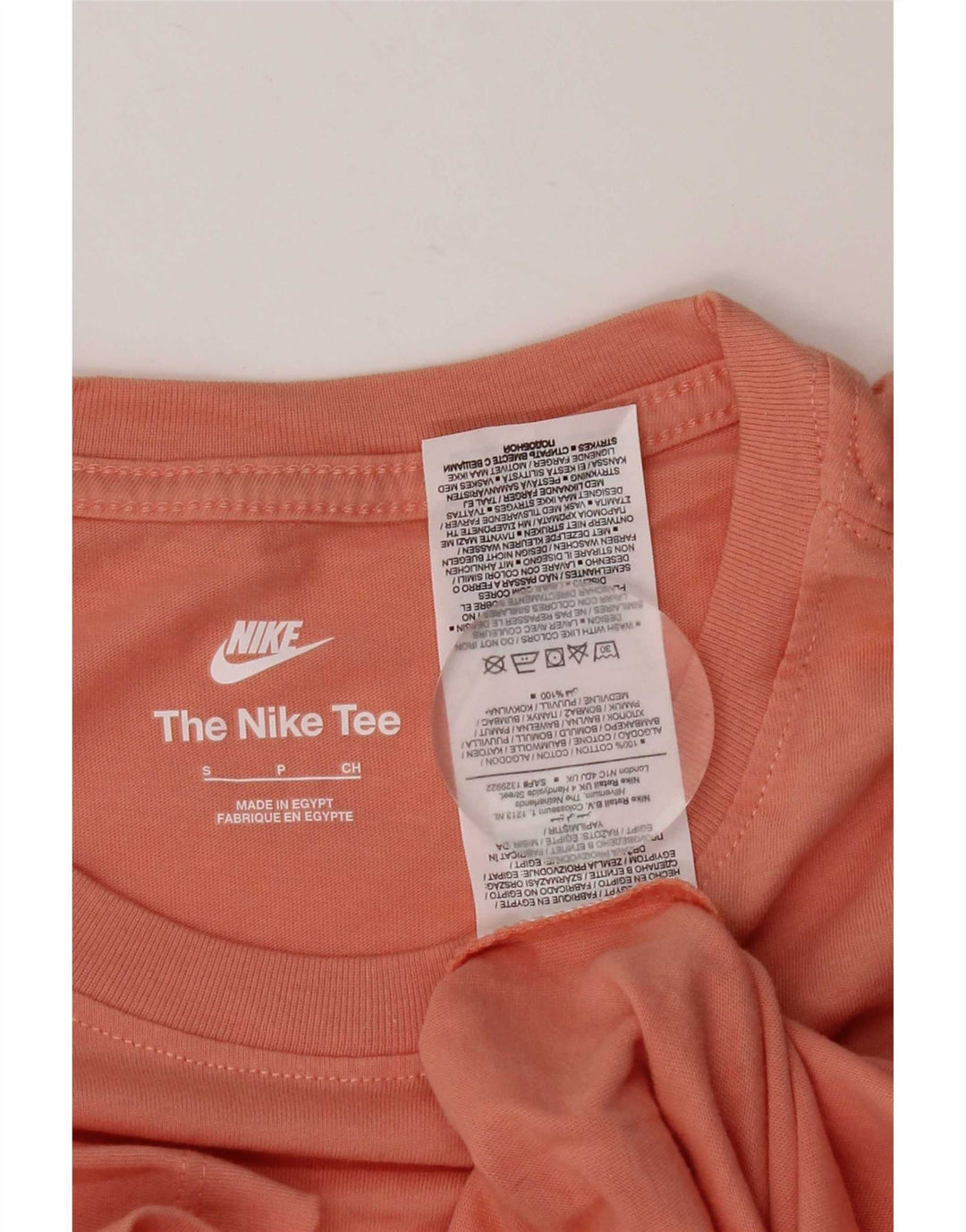 Nike T-Shirt Homme Petit Rose Coton