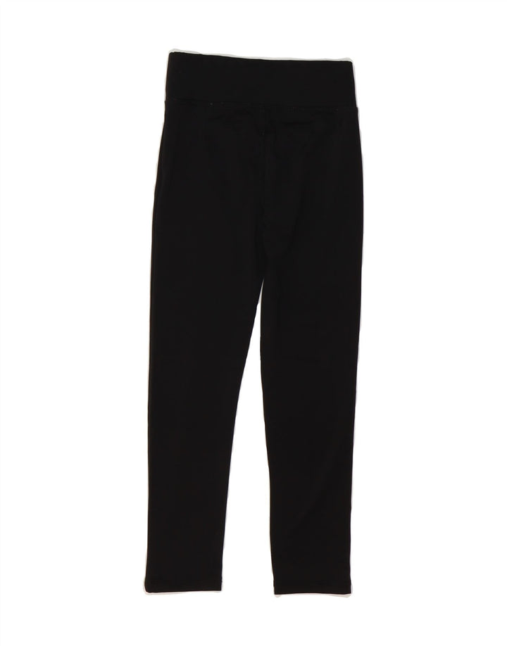 REEBOK Girls Graphic Leggings 9-10 Years  Black Polyester Vintage Reebok and Second-Hand Reebok from Messina Hembry 