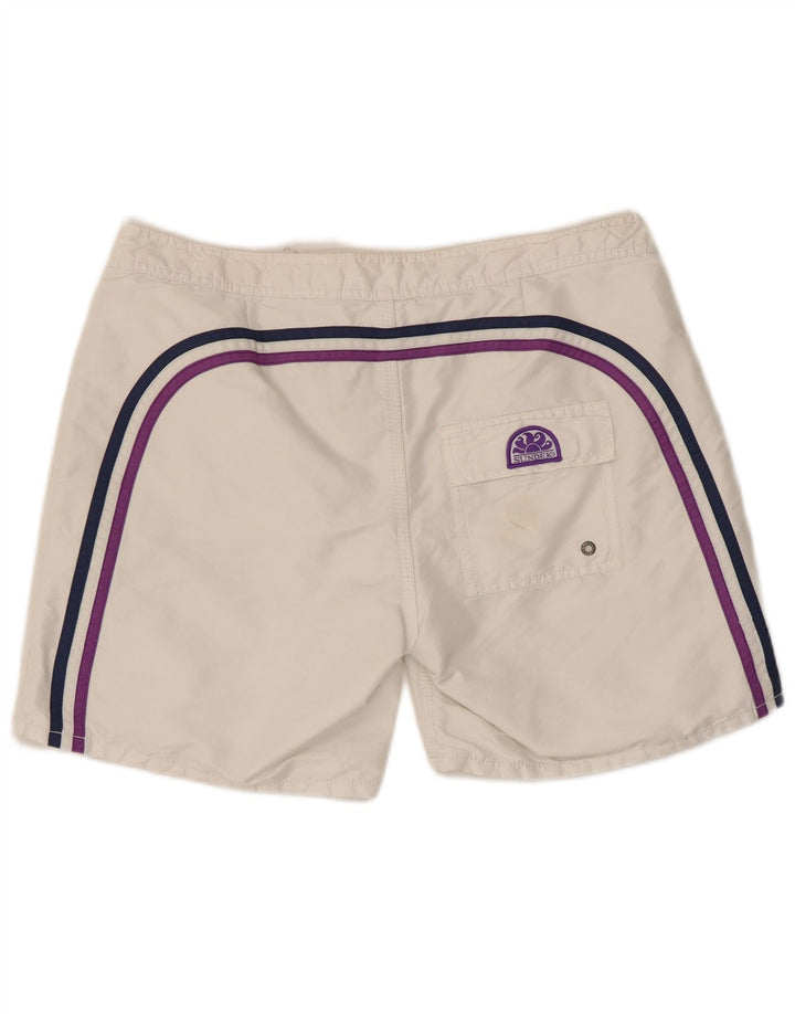 Sundek Short de bain homme grand blanc polyester