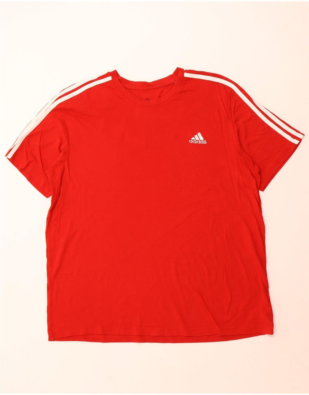 ADIDAS T-Shirt Homme Haut 2XL Rouge