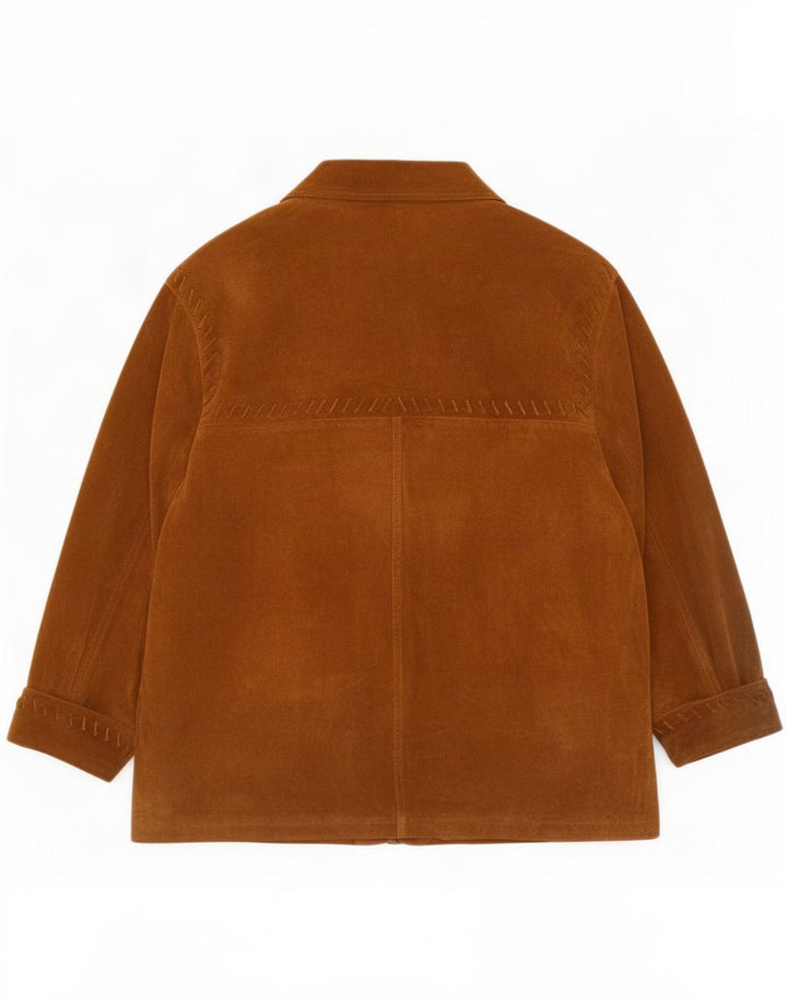 Conbipel Veste Oversize En Daim Femme IT 46 Grand Cuir Marron