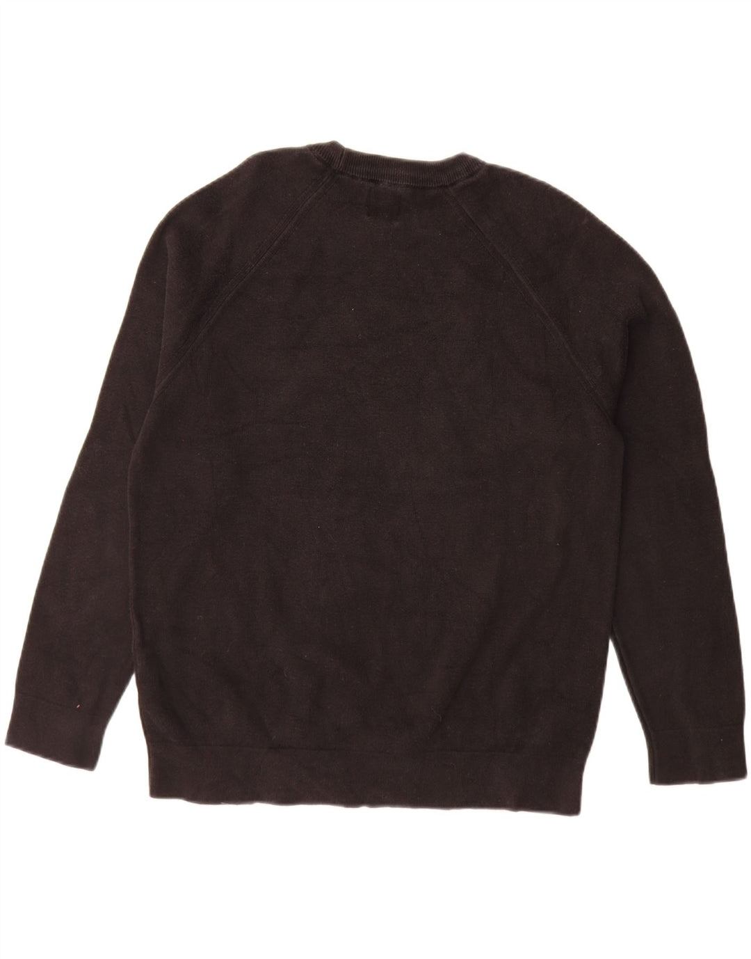 ZARA Pull à col rond pour homme en coton marron moyen
