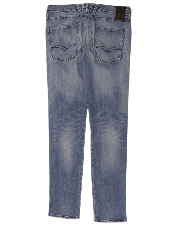 Replay Jean Slim Anbass Femme W32 L32 Bleu Polyester