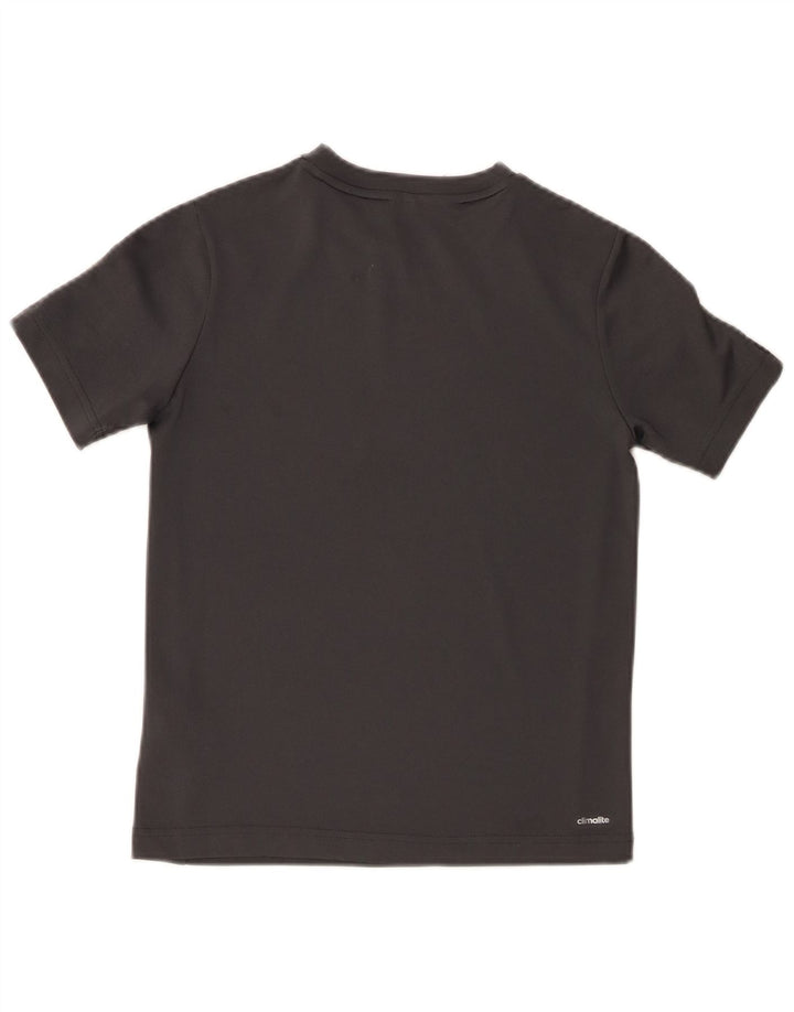 Adidas Garçon Graphic T-Shirt Top 9-10 ans Gris Polyester
