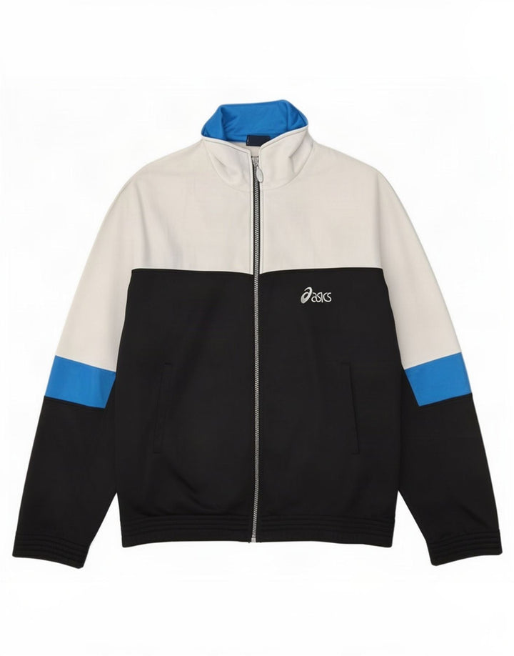 Asics Veste de Survêtement Graphique Homme Noir Moyen Colourblock