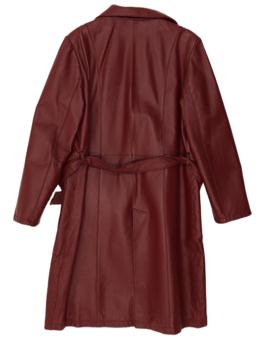 Manteau en cuir femme vintage IT 50 XL Cuir Bordeaux
