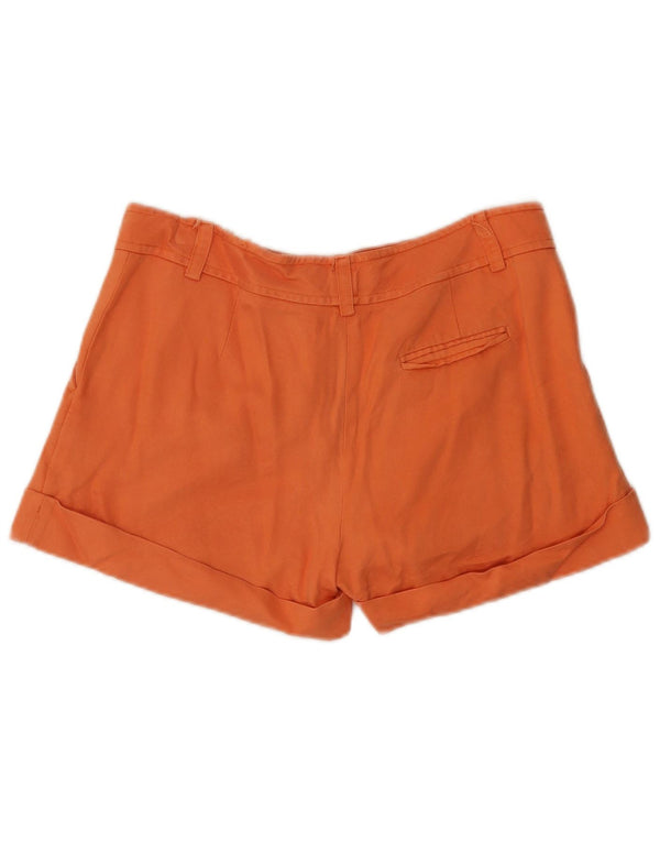 Blumarine Short chino à jambe large pour femme IT 44 Medium W32 Orange