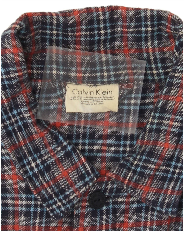 Calvin Klein Chemise en flanelle pour homme en coton à carreaux multicolore moyen