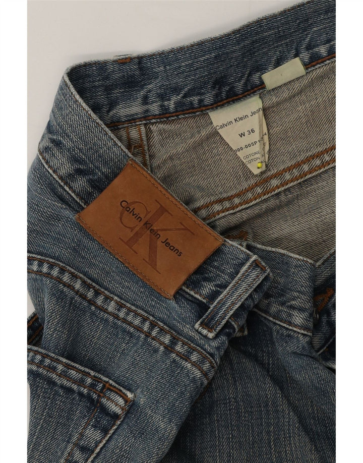 Calvin Klein Jean Slim Femme W36 L34 Bleu Coton
