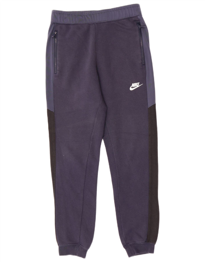 NIKE Pantalon de survêtement pour homme Joggers XS Bleu marine Colourblock Coton