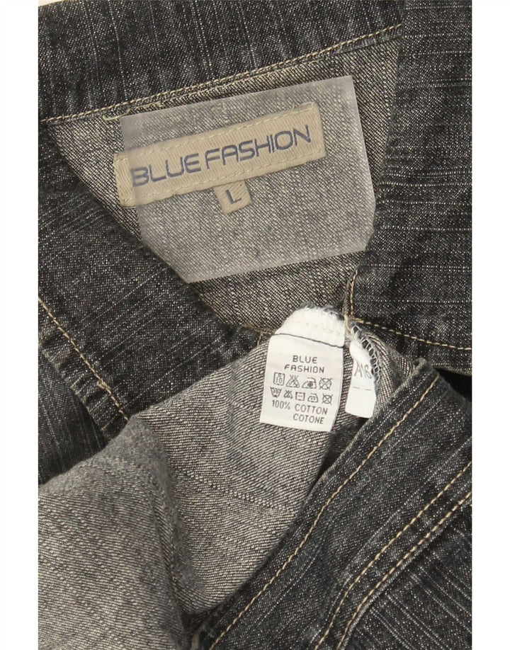 veste en denim homme vintage UK 40 Grand coton bleu