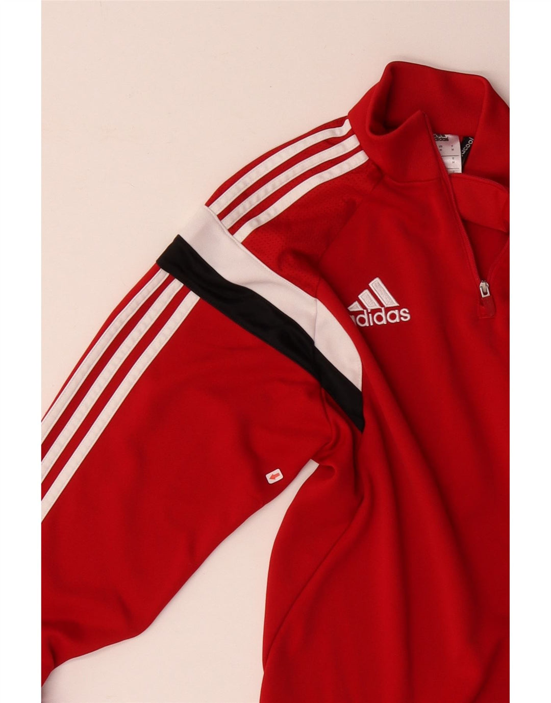 Adidas Haut de Survêtement Climacool Pullover Homme Rouge Moyen Colorblock