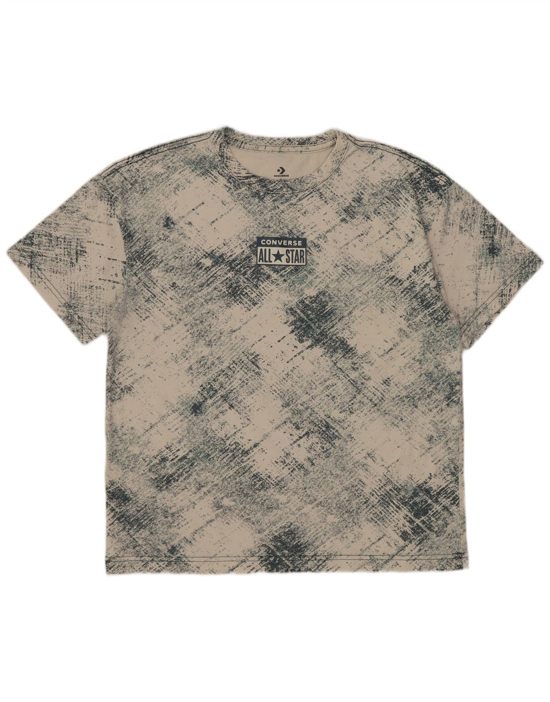 Converse T-shirt graphique pour garçon 12-13 ans Grand carreaux blanc cassé