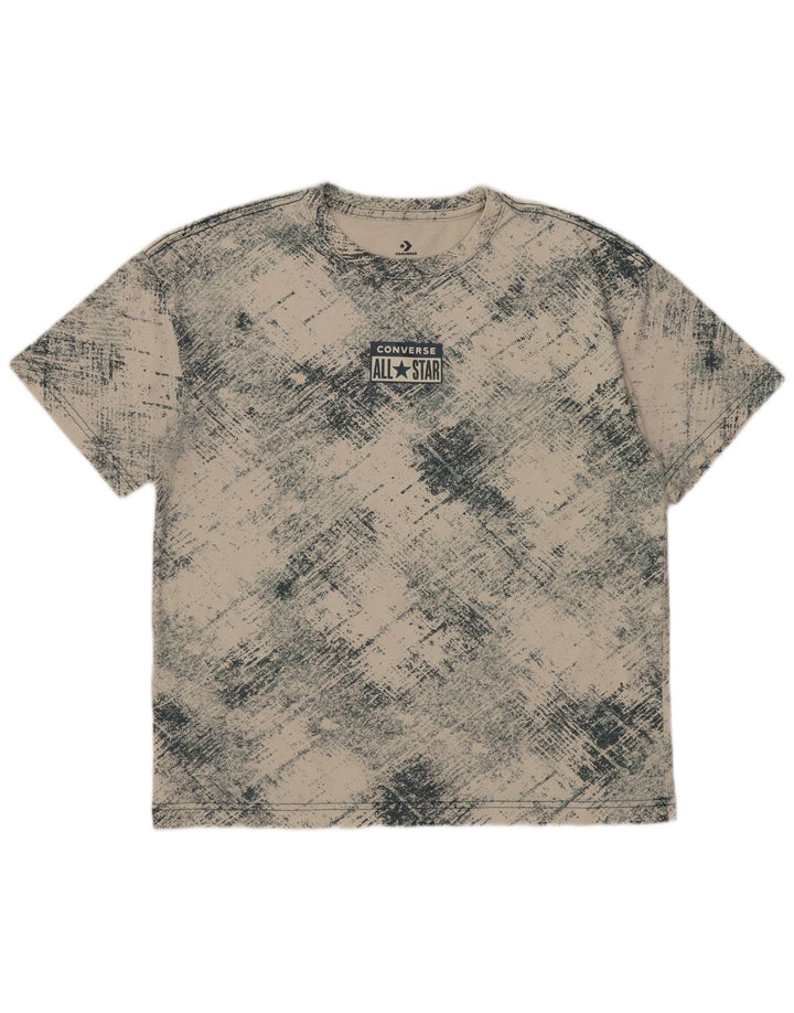 Converse T-shirt graphique pour garçon 12-13 ans Grand carreaux blanc cassé