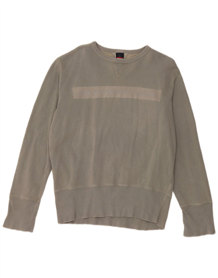 Diesel Sweat-shirt graphique pour homme XL Gris