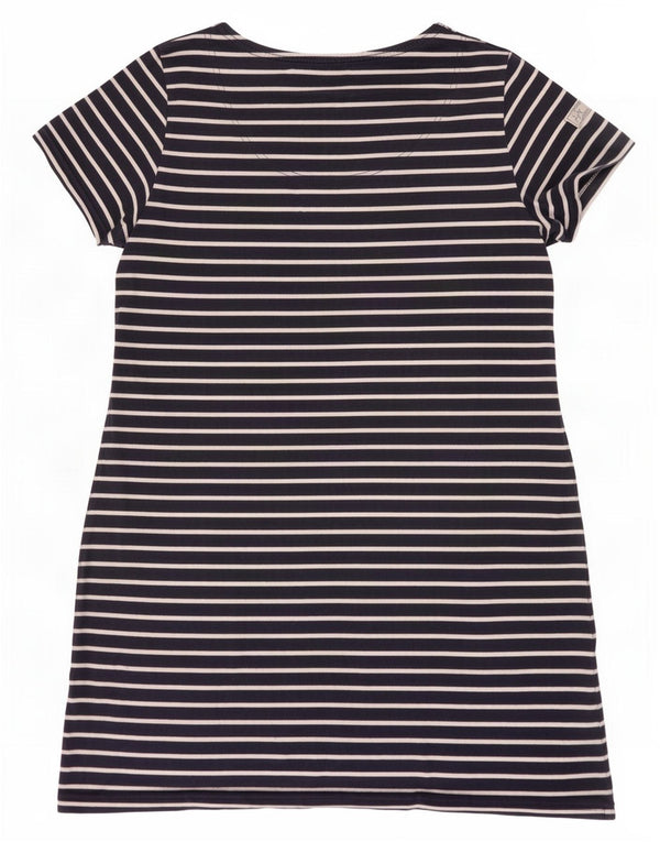 Joules Robe T-Shirt Femme UK 18 XL Bleu Marine Rayé Coton
