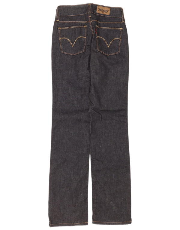 Levi's Jean Droit 570 Femme W26 L34 Bleu Marine Coton