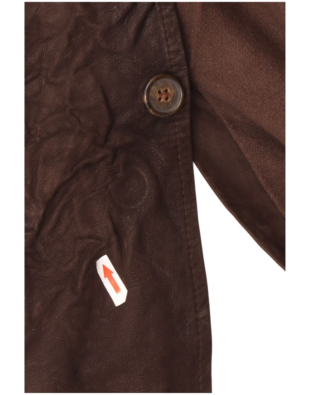 manteau en cuir homme vintage UK 44 2XL Marron Classique