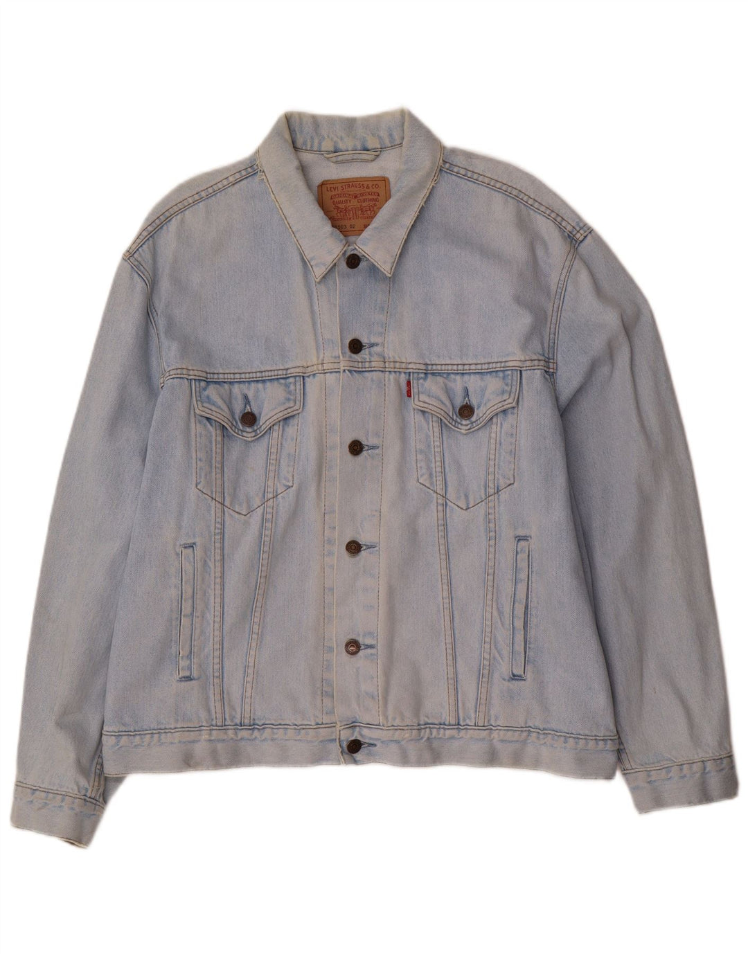 Levi's Veste en Jean Homme UK 42 XL Bleu Coton