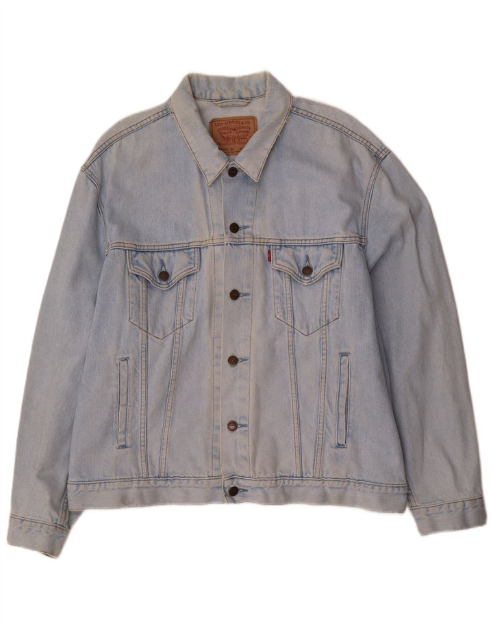 Levi's Veste en Jean Homme UK 42 XL Bleu Coton
