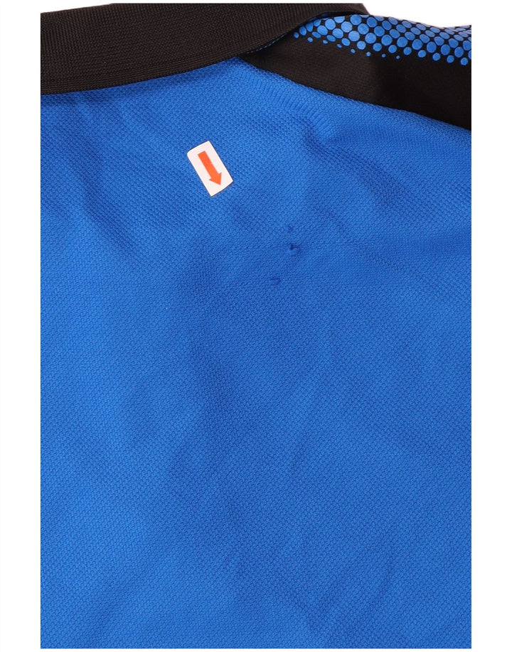 PUMA Polo graphique homme grand bleu color block polyester