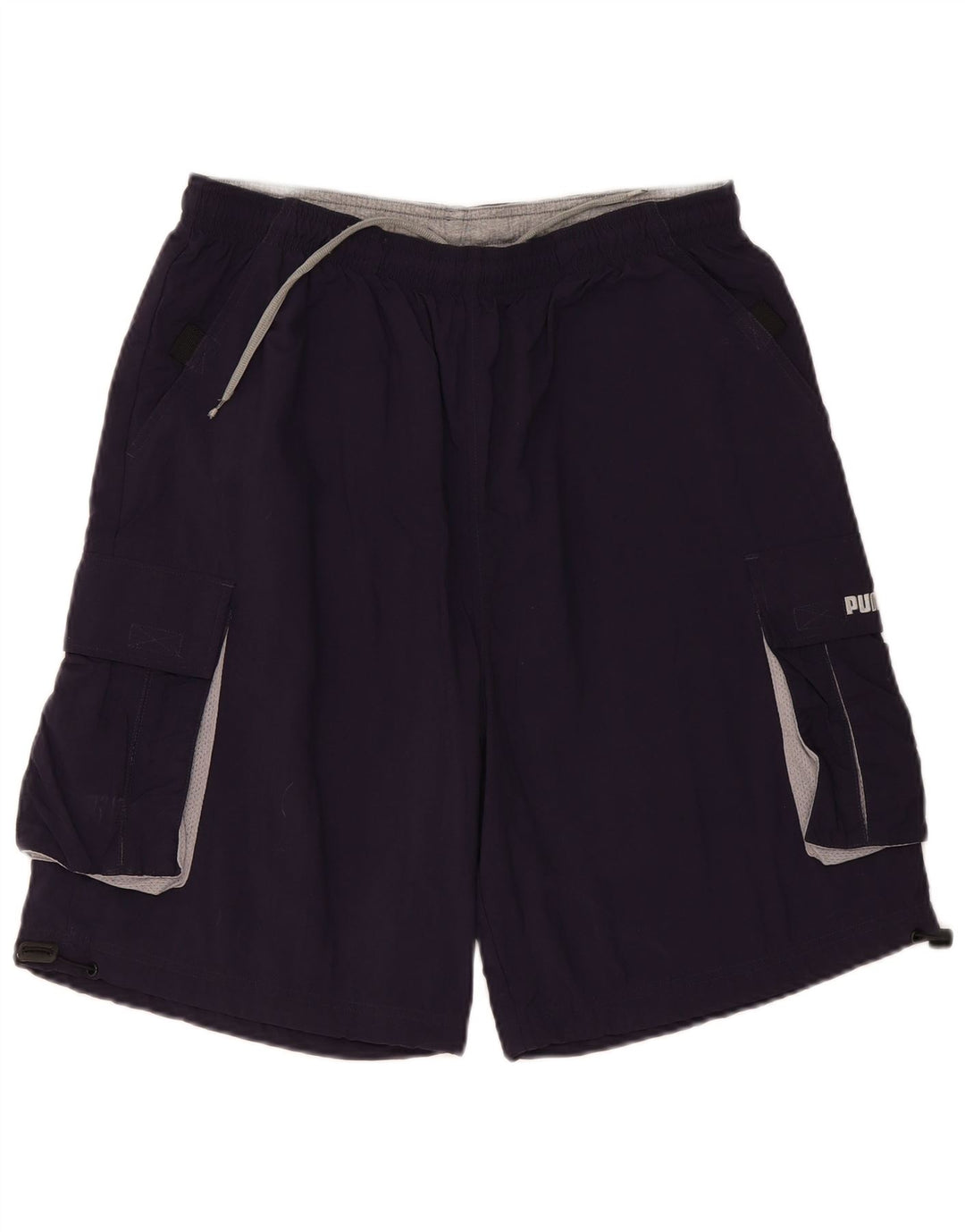 Puma Short Cargo Sport Homme Bleu Marine Moyen Nylon