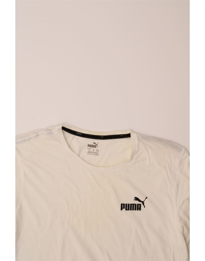 PUMA Mens T-Shirt Top Medium White Cotton Vintage Puma and Second-Hand Puma from Messina Hembry 